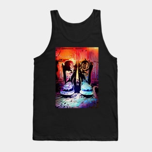 Psychedelic pop art rainbow spiral Dr Martens boots Tank Top